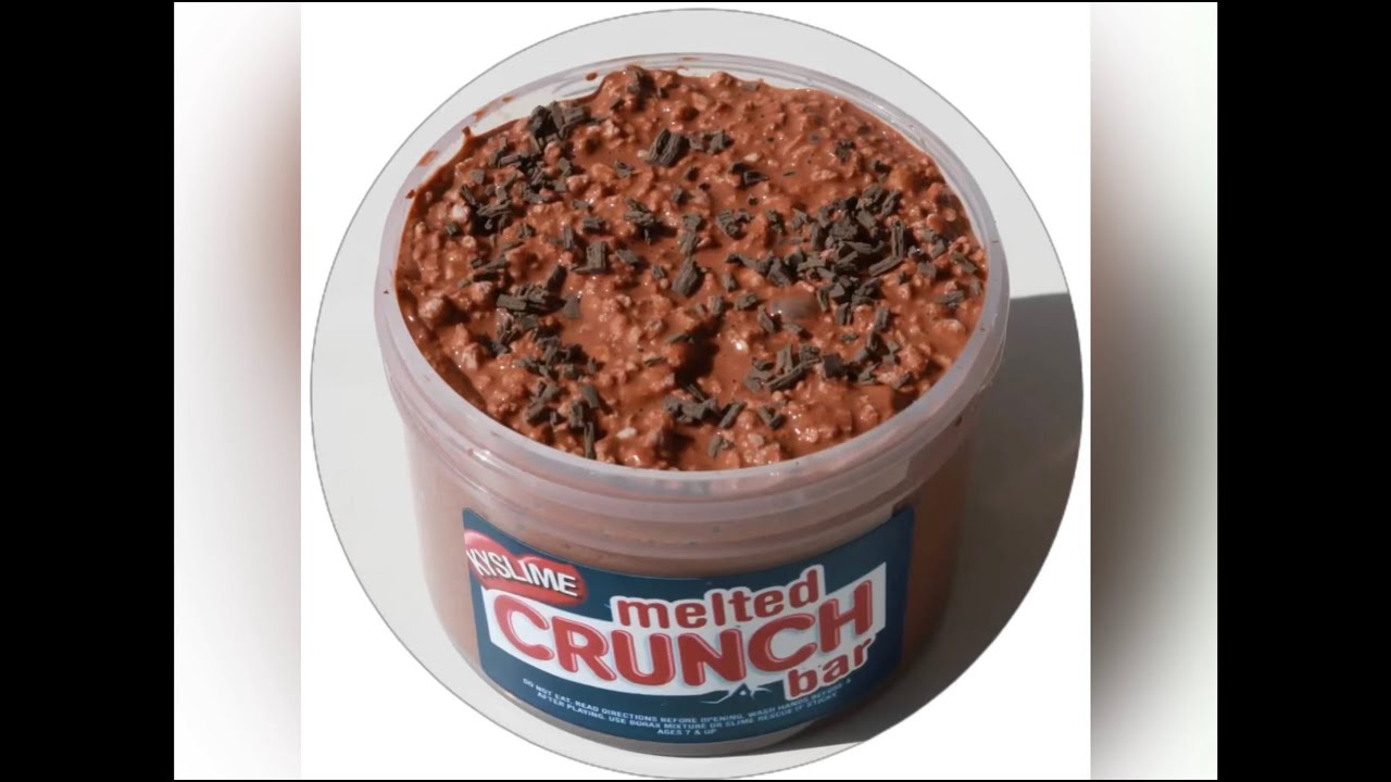 How to Make Melted Crunch Bar Slime (White Glue Perlite Texture from KY-SLIME)