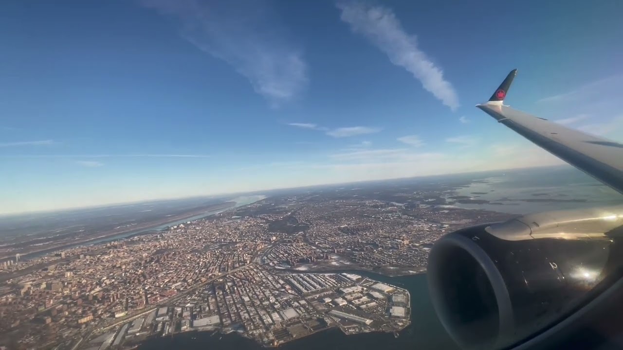 [HD] Stunning New York Morning Arrival | Air Canada E175 | LGA