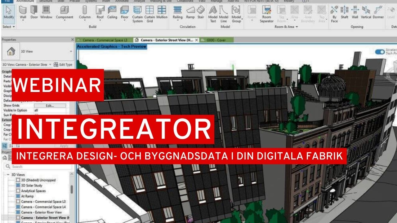 Webinar: Integrera design  och byggnadsdata i din digitala fabrik