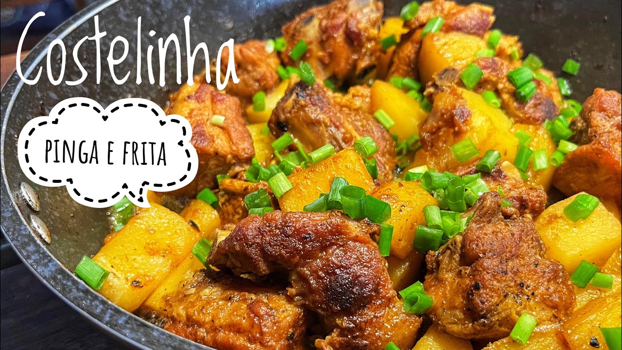 COSTELINHA SUÍNA PINGA E FRITA | Receita Caseira Fácil e Saborosa