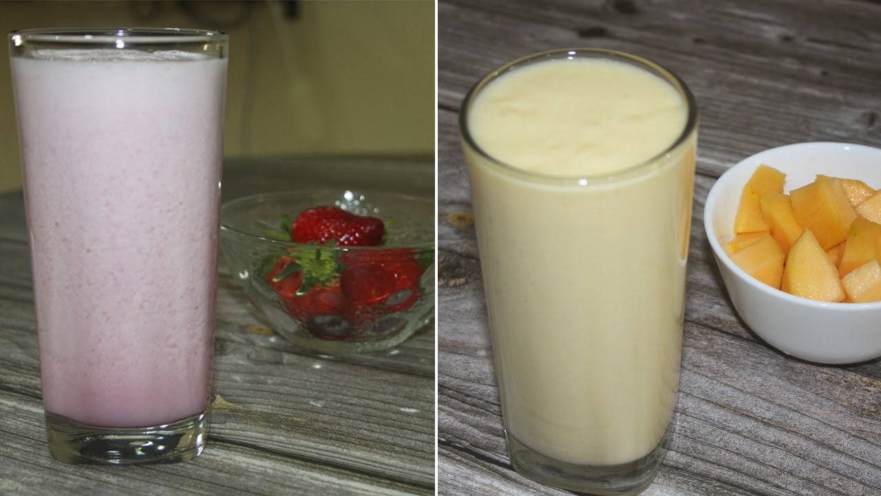 Summer milkshakes | Mango Milkshake | Strawberry milkshake | Easy milkshake recipe
