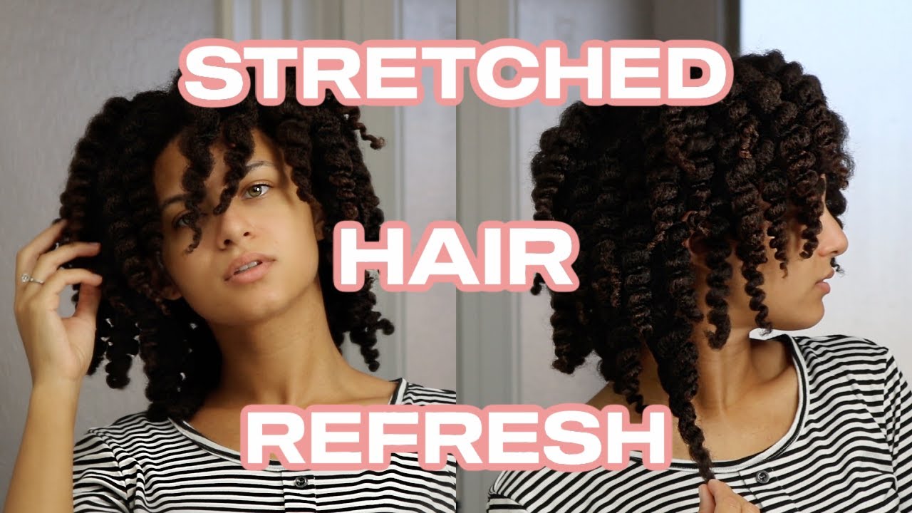 Refreshing My Stretched Hair/Old Braid Out | One Week Post Wash | Type 4 Natural Hair | ASMR