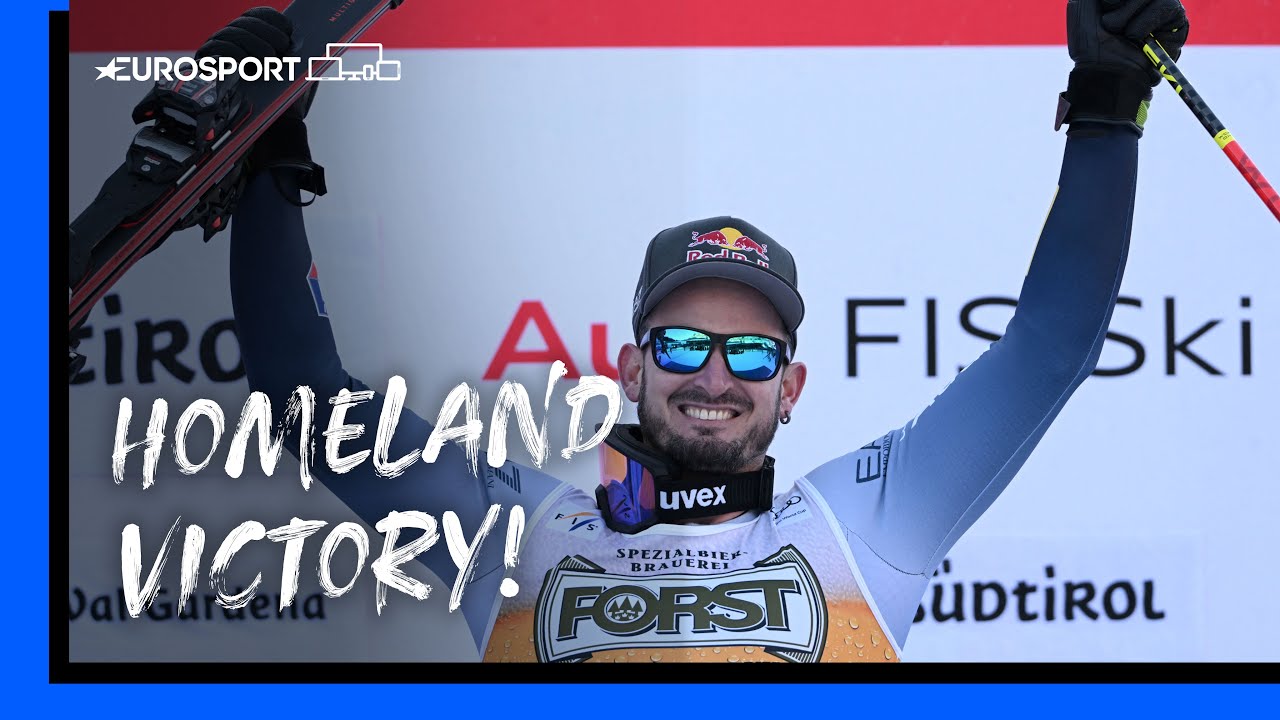 🇮🇹 Homeland VICTORY for Dominik Paris | Men's Downhill | Eurosport