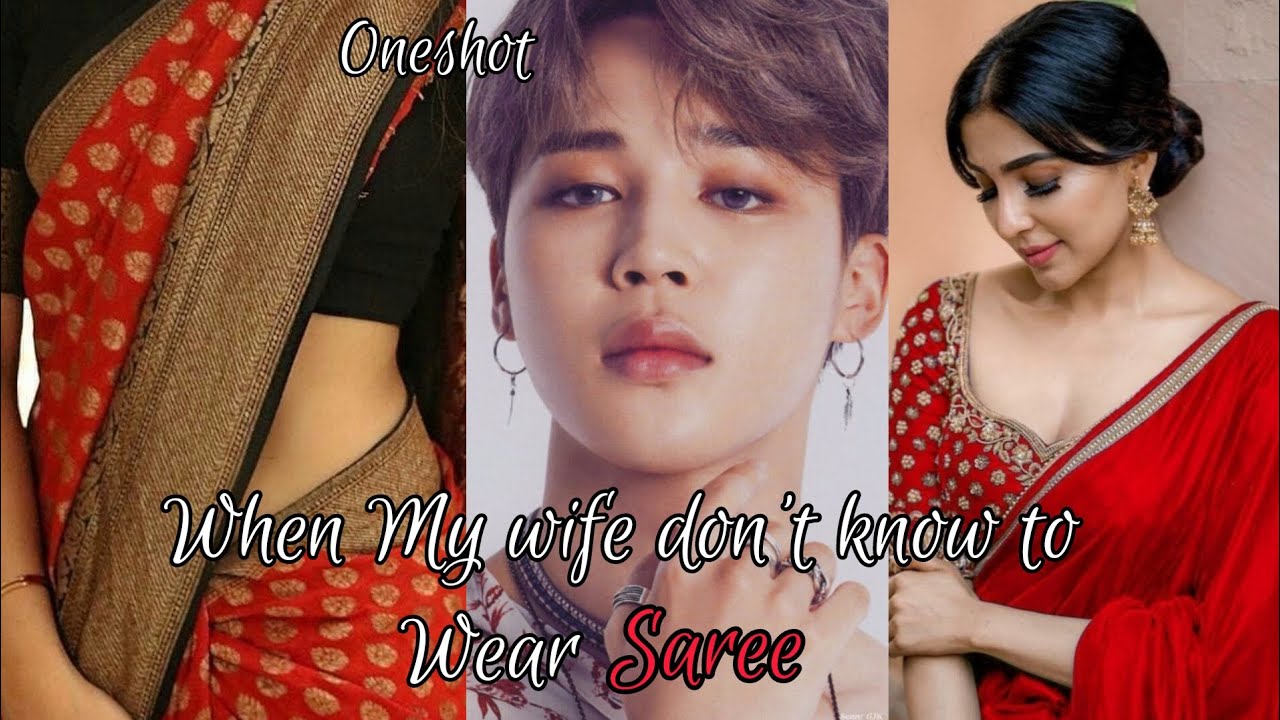 When My Wife Don't Know To Wear Saree😍 💖|| jimin oneshot || tamil voice