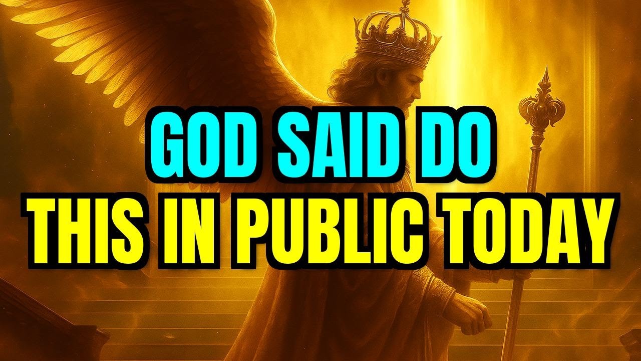 Chosen One, Do This In Public Today — God Is Urging You Not To Wait