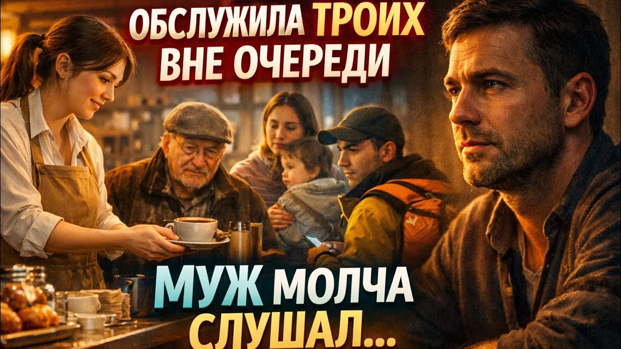 Обслужила троих вне очереди, муж молча слушал