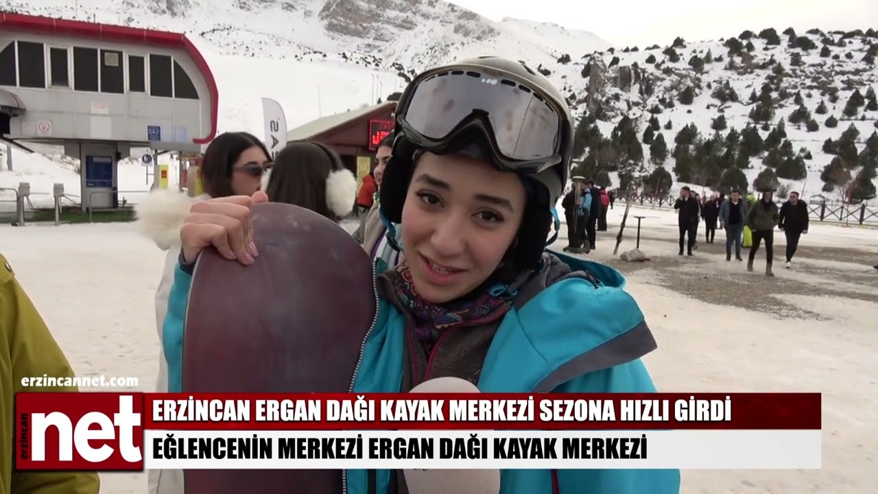 Erzincan'ın eğlence merkezi Ergan Kayak Merkezi