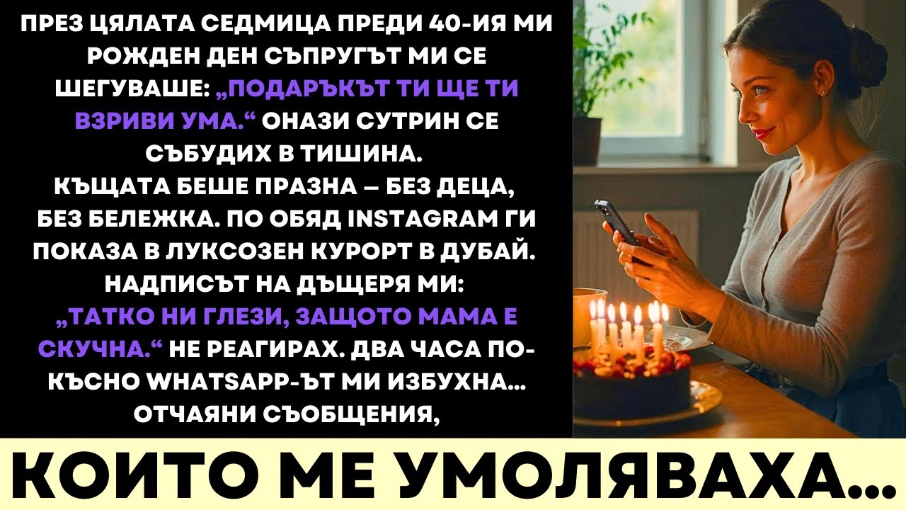 Съпругът Ми Заведе Децата Ни В Дубай За Рождения Ми Ден—И Съжали