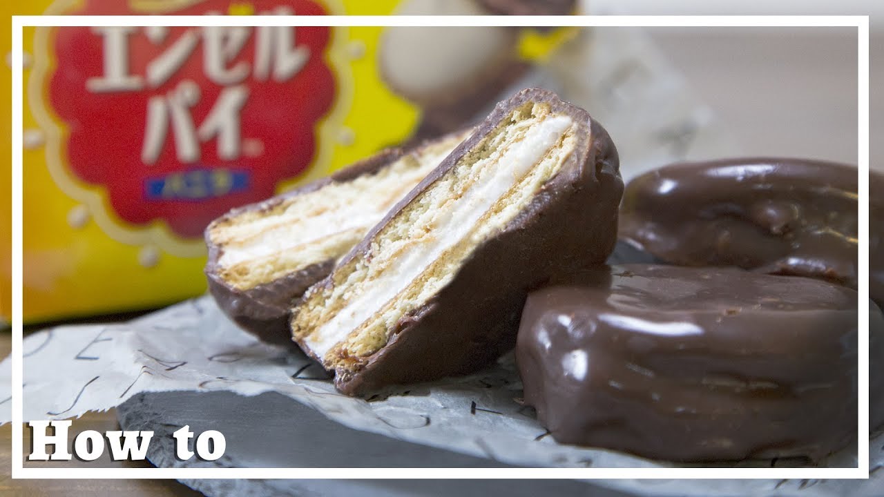 【ふっかふかの】再現！マショマロで森永製菓風エンゼルパイを作ってみました！！How To Make “Whoopie Pie‐Marshmallow”