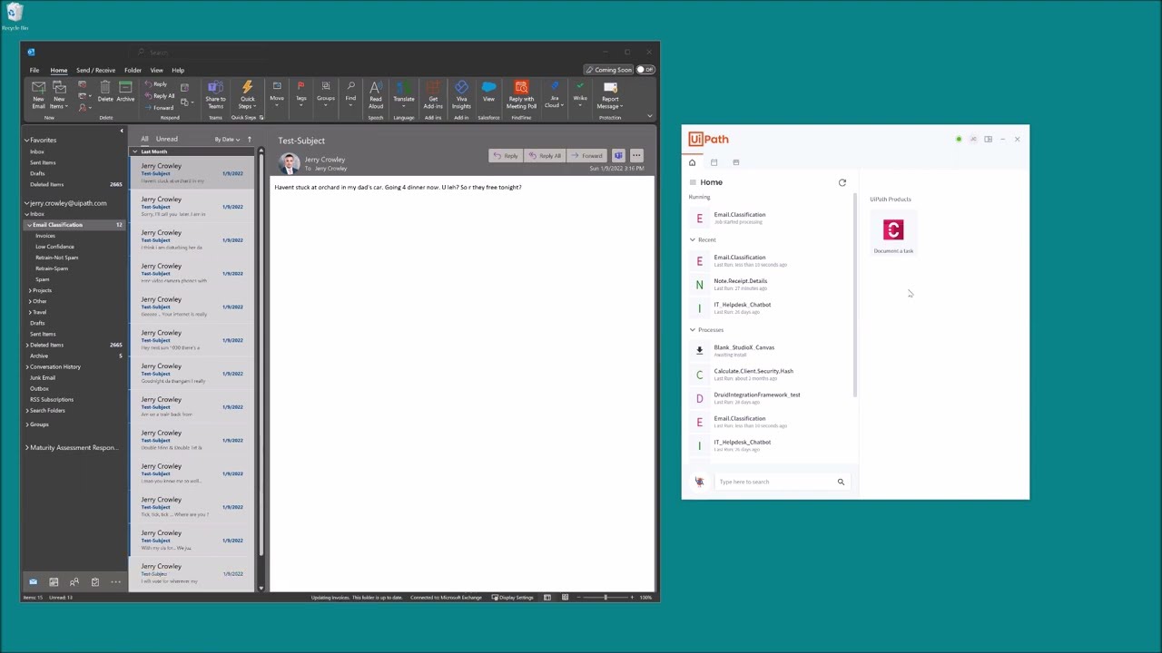 9. Use Case 2 &ndash; Email Classification with AI Center