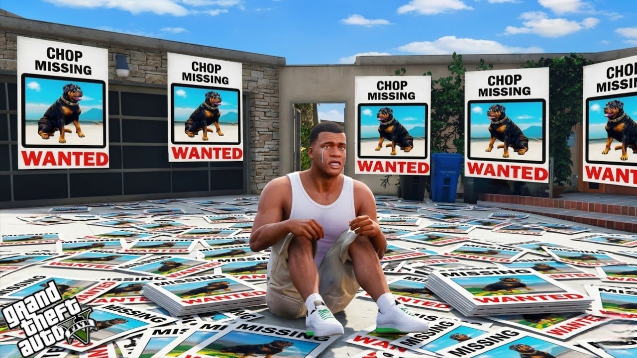 Franklin Search For Missing Shinchan And Chop | How To Find Them In GTA 5