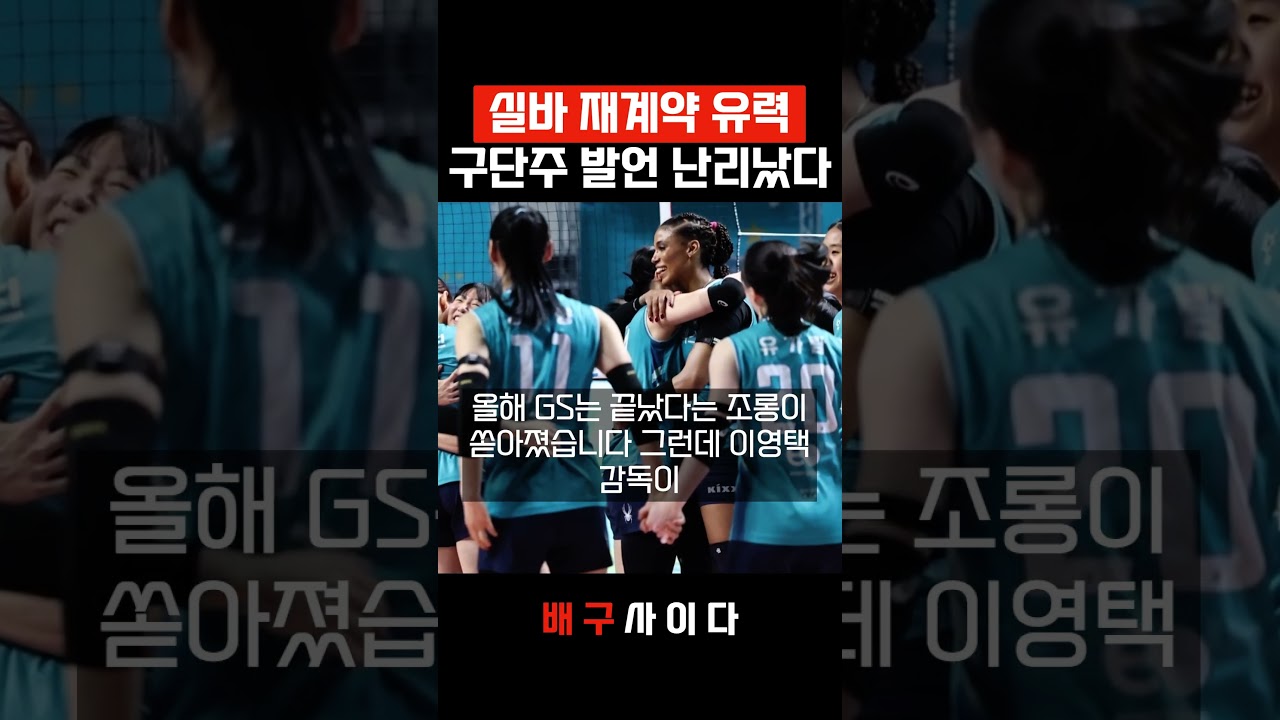여자배구 실바 재계약 소식 벌써 터진 진짜 이유