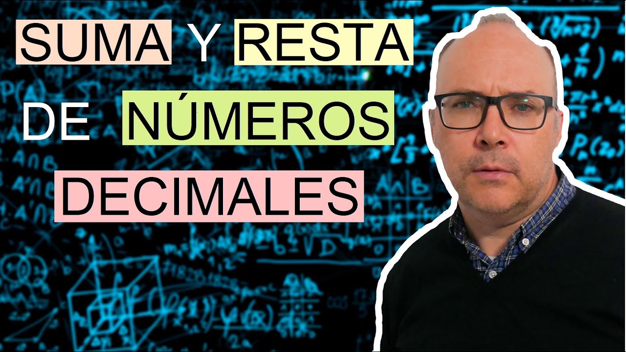 Suma y resta de n&uacute;meros decimales. Curso de n&uacute;meros decimales #Qu&eacute;dateEnCasa y Aprende #Conmigo