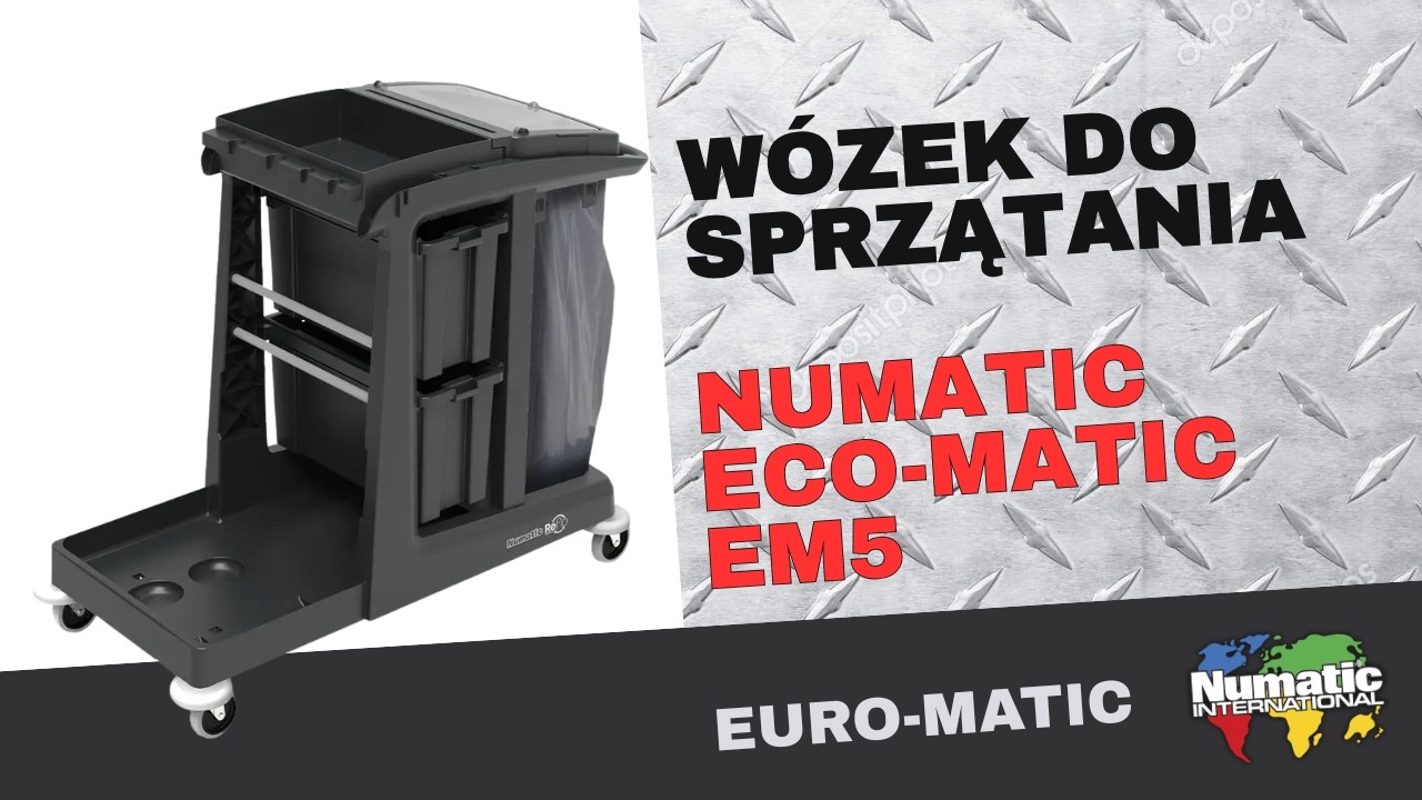 Numatic ECO-Matic EM5 - profesjonalny wózek do sprzątania