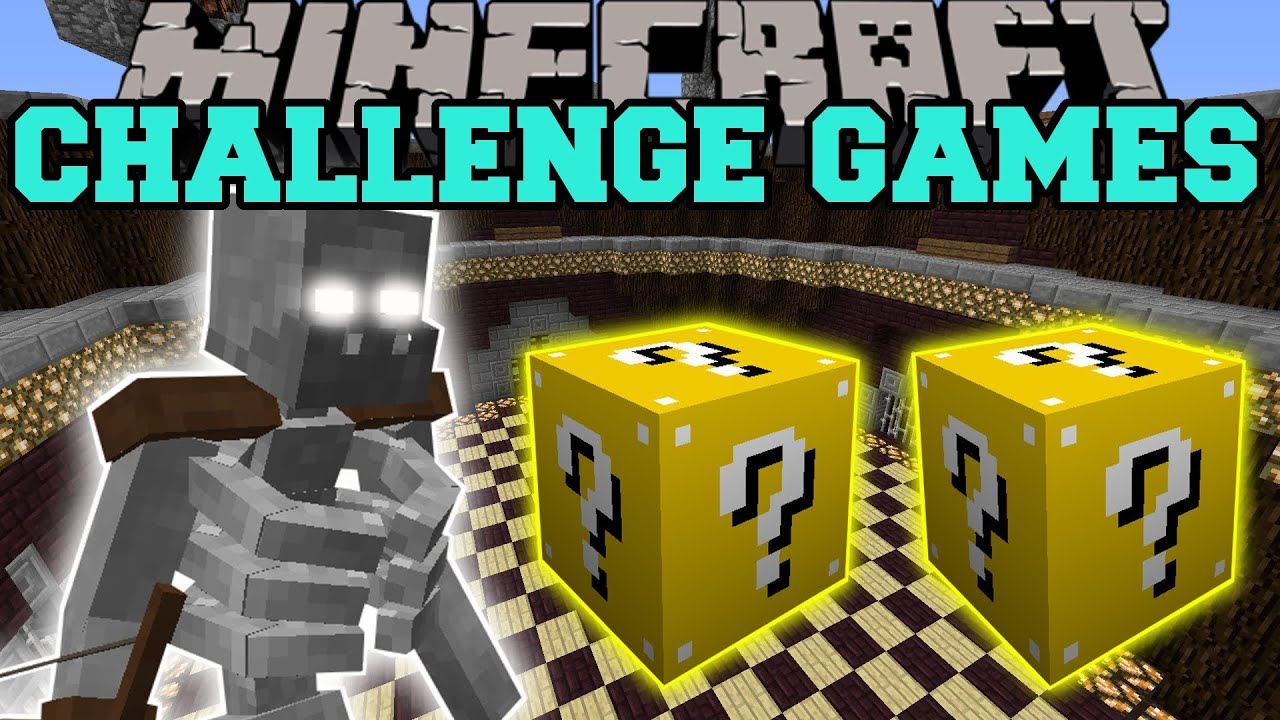 Minecraft: MUTANT SKELETON CHALLENGE GAMES - LUCKY BLOCK MOD - Modded Mini-Game