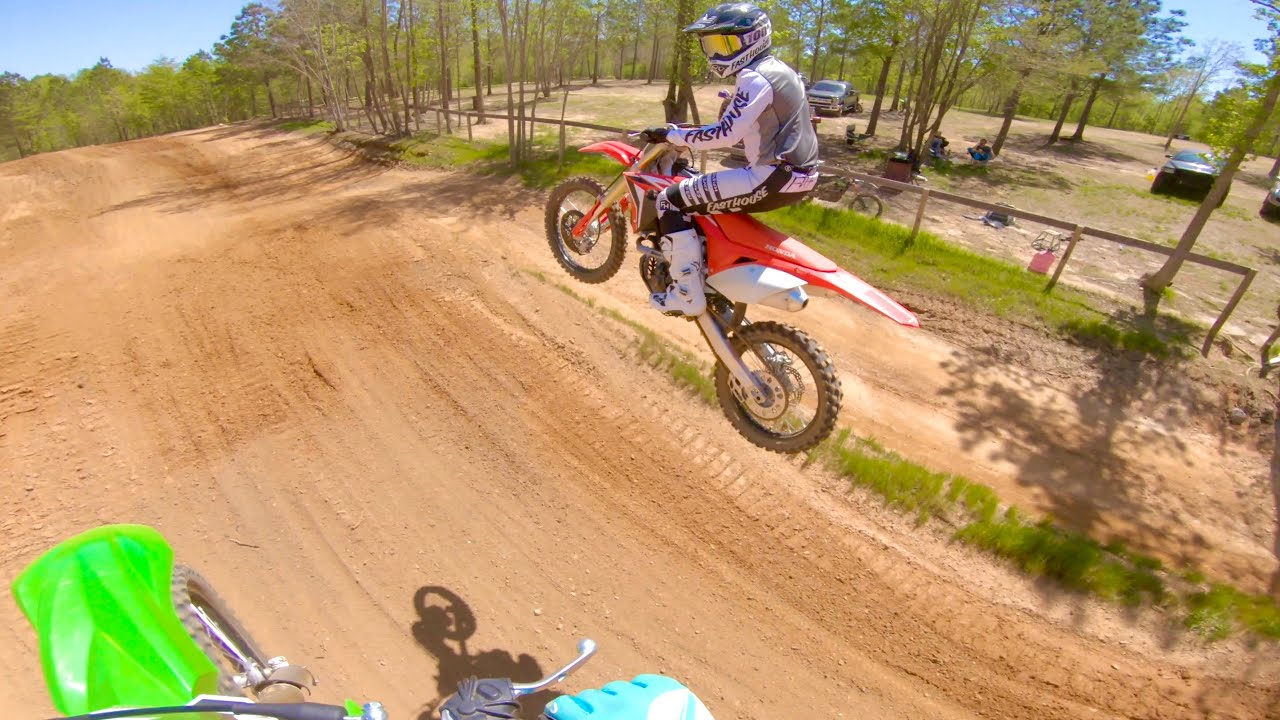KX250F Chasing a CRF250R in 4K!!!