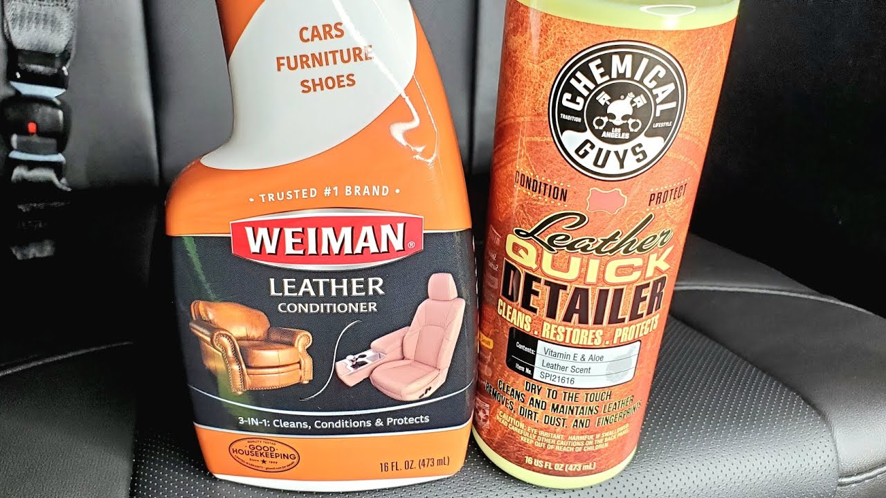 Обзор кондиционера для кожи Weiman и средства Chemical Guys Leather Quick Detailer для автомобиль...