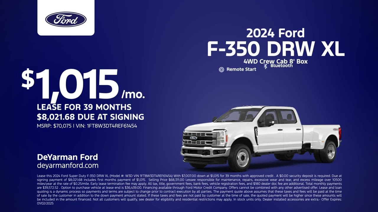 Ford F-350 DRW 12/15/2024 4681829