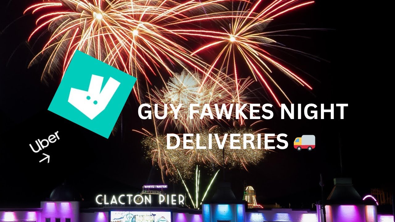 This Was An Explosive End TO The Shift || Working On Guy Fawkes Night For UberEats & Deliveroo!