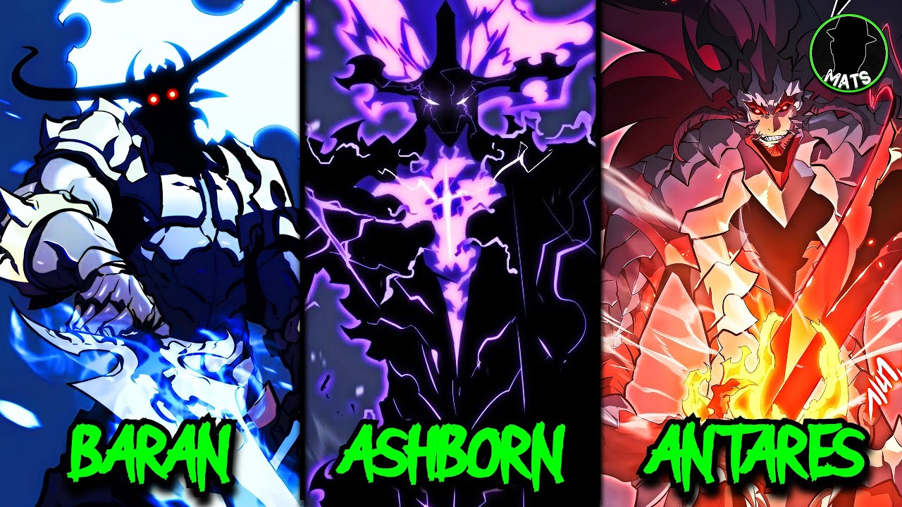 ¡Los 9 MONARCAS de la OSCURIDAD más PODEROSOS en Solo Leveling!
