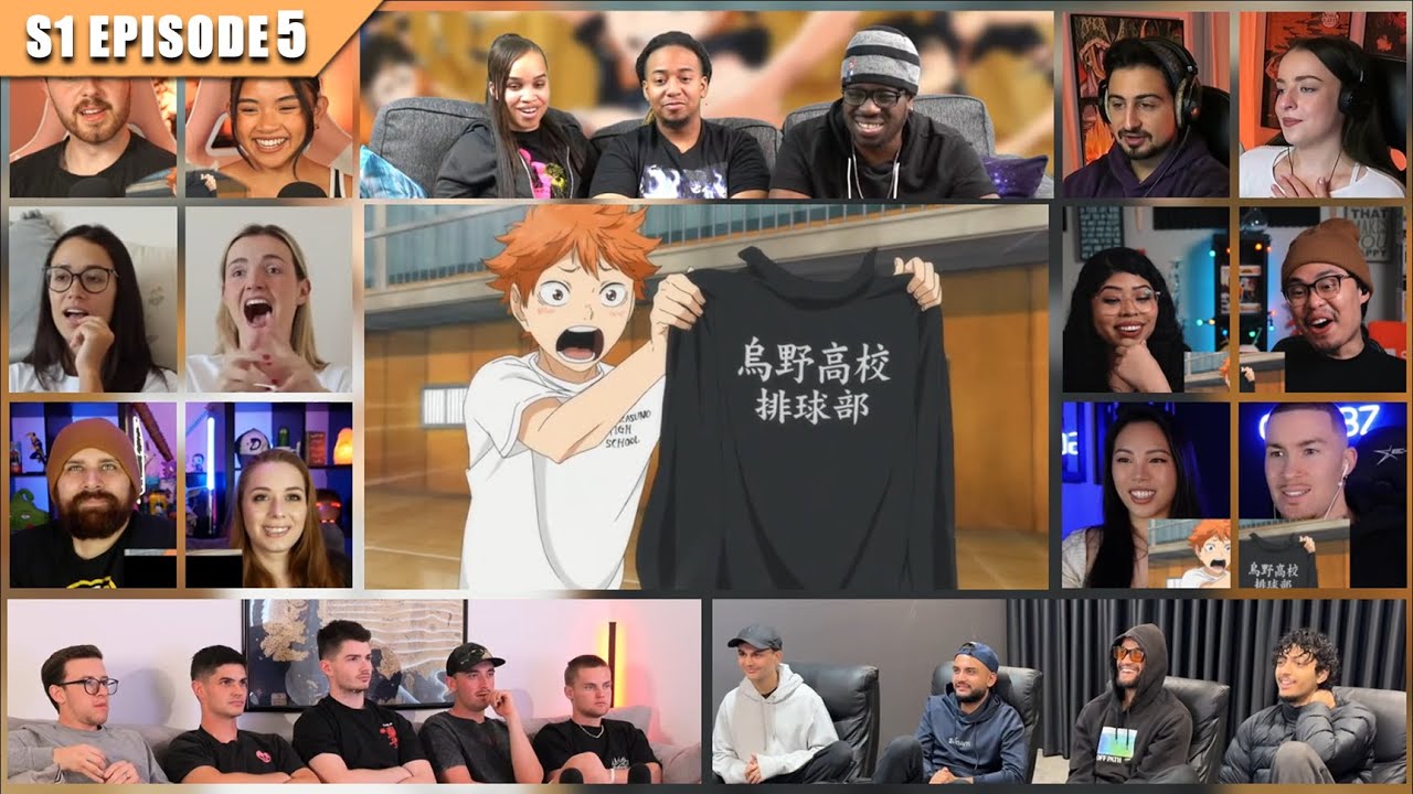 [Full Episode] Haikyuu!! Season 1 Episode 5 Reaction Mashup | ハイキュー!!