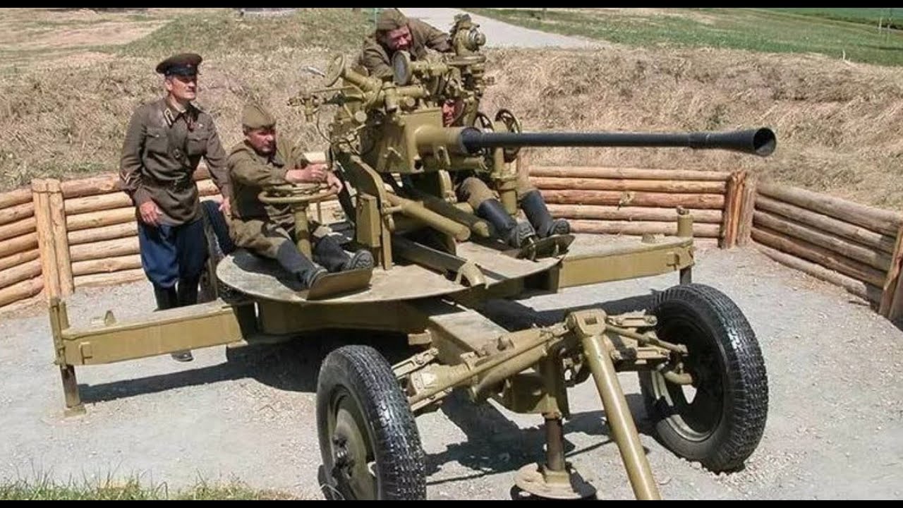 Советская 37-мм зенитная автоматическая пушка 61-К обр.1939 года