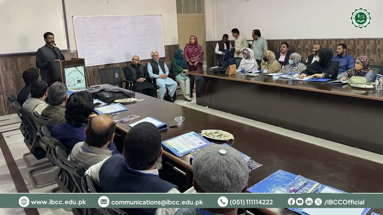 IBCC & AFAQ Initiates Three-Day Capacity Building Workshop on MAF & Conceptual Examination in Quetta