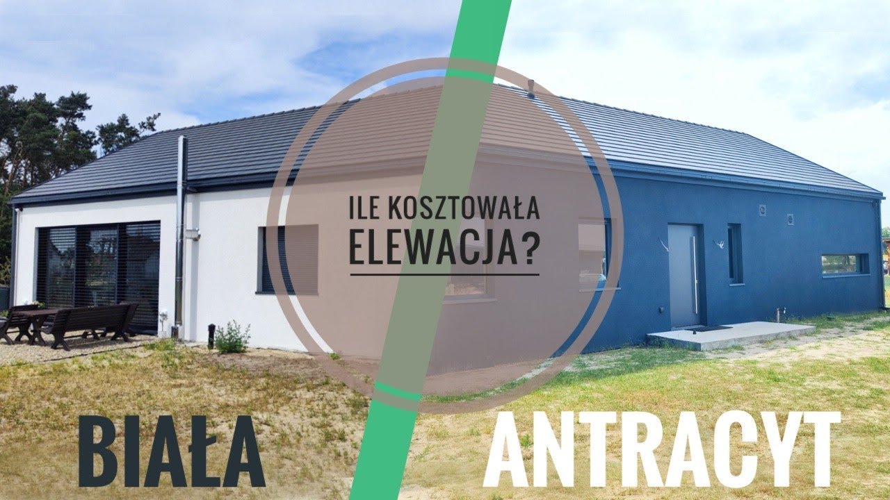 Tynk baranek natryskowo. Elewacja z Greinplast. Ile nasz kosztowała? Ciemna stodoła.