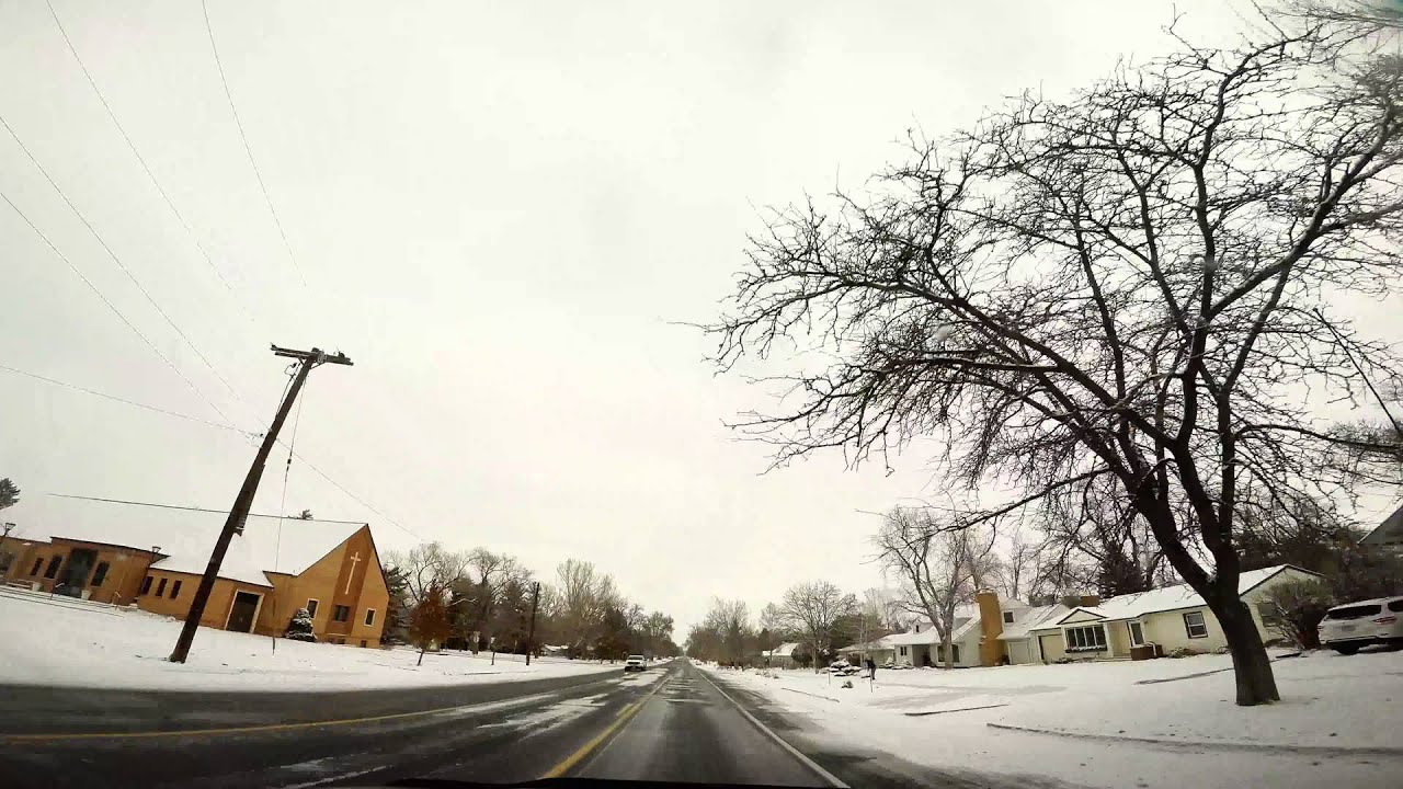 Evans - Greeley Colorado 4K video winter driving tour