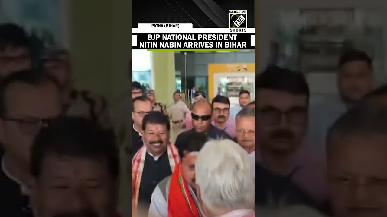 BJP National President Nitin Nabin arrives at Patna airport ahead of Bihar MLC Polls