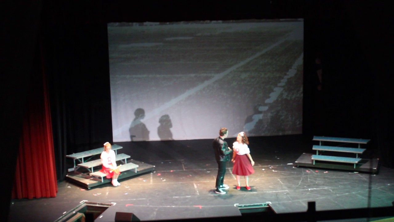 Sandy, Patty, and Danny- Cheer scene Grease