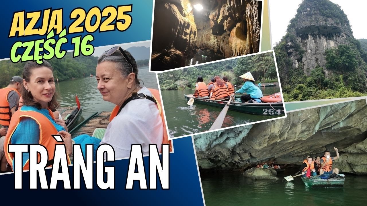 (255) TRANG AN - łodziami w góry i do jaskiń! KING KONG village i UNESCO. Szkic na łodzi?