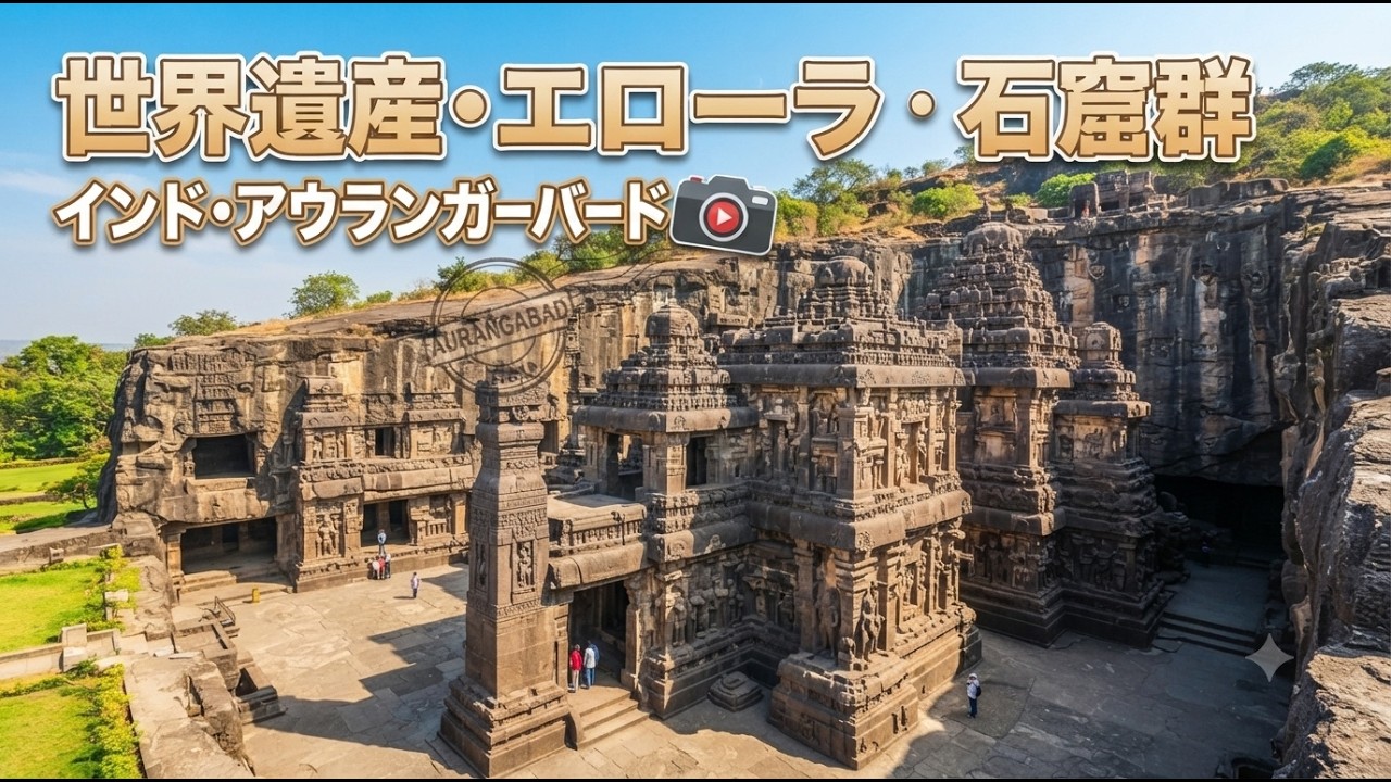 日帰り可能！インド・アウランガーバードからバスで約1時間～世界遺産・エローラ石窟群に行って全34窟見てきた！
