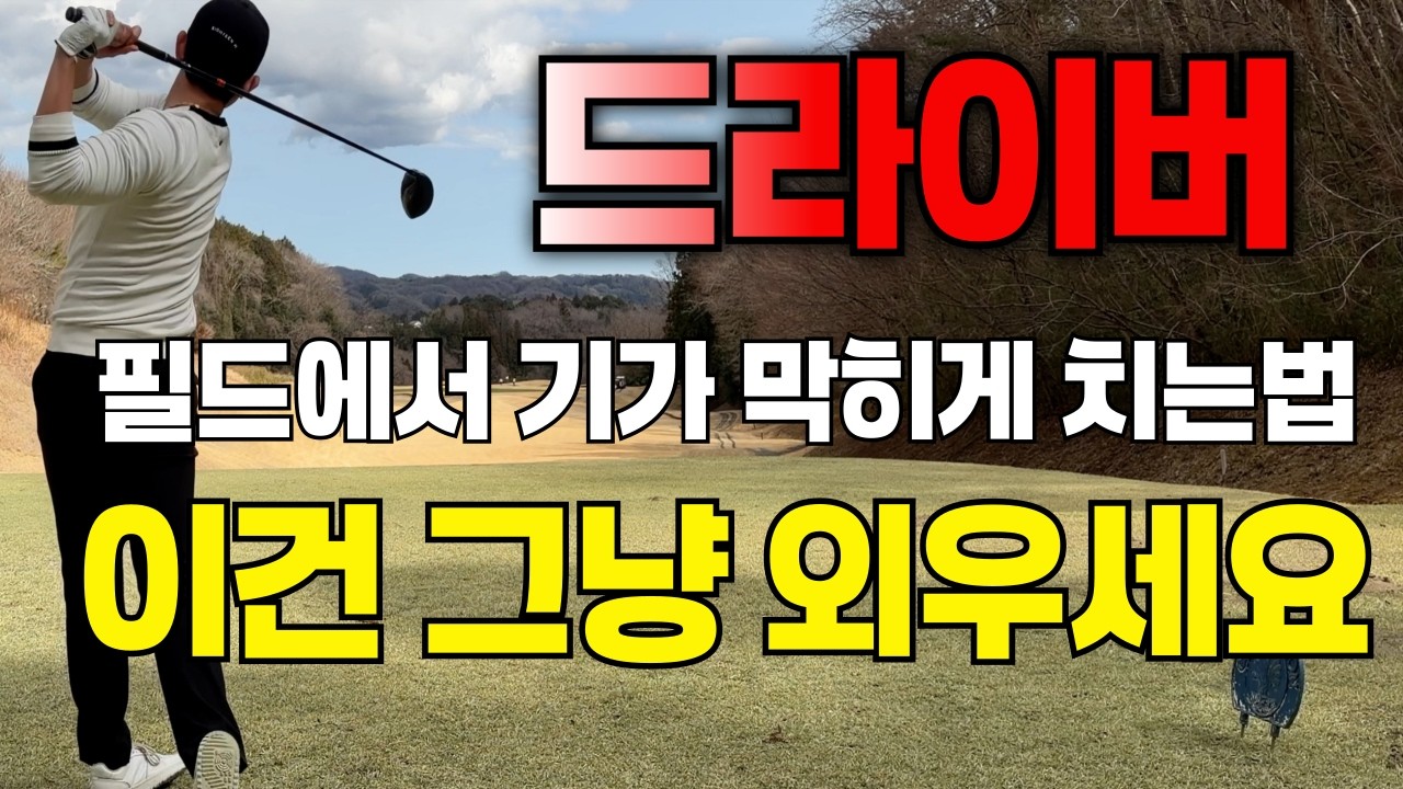 [퇴근길 골프레슨]필드나가서 드라이버가 걱정 된다면 필수시청!!!!