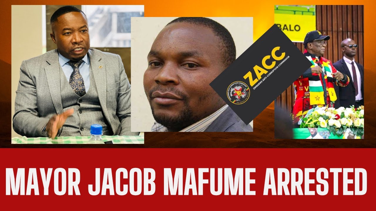 Jacob Mafume arrested by ZACC, Watch the mayor of Harare being dragged