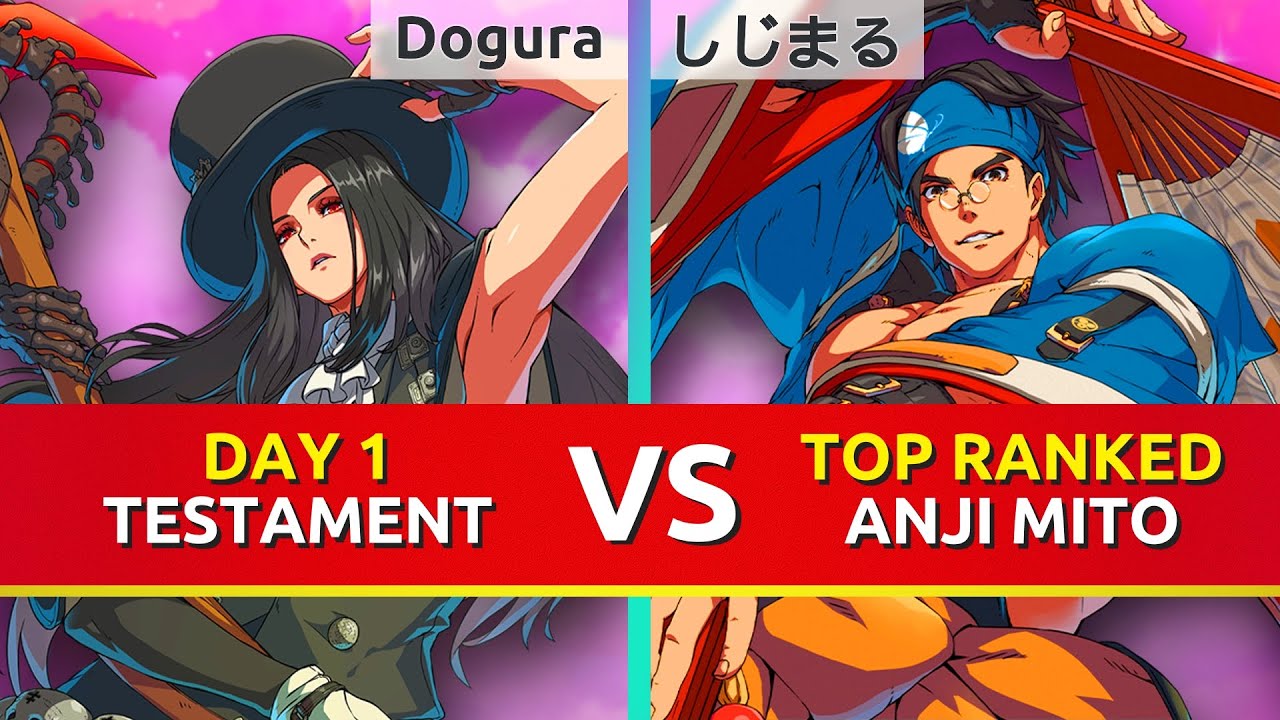 GGST ▰ Dogura (Day 1 Testament) vs しじまる (TOP Ranked Anji). Guilty Gear Strive | Japanese dub