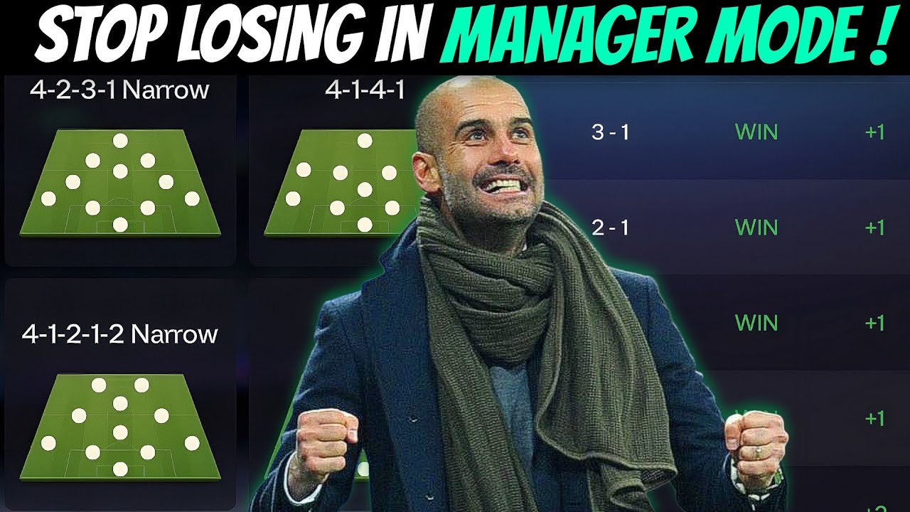 Stop Losing in Manager Mode! Best Formation to Win More Matches in FC Mobile 🔥