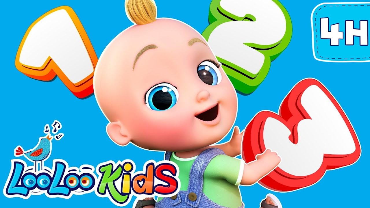 Counting is Fun! - S1EP66 - 4 Hour Kids Fun - LooLoo Kids Songs for Kids