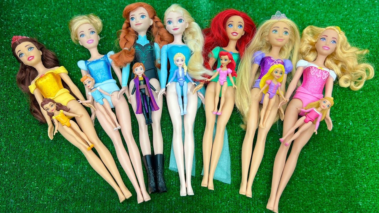 ASMR  Unboxing Mattel Disney Princess Spin & Reveal Surprise Dolls! Satisfying video  Review Toys