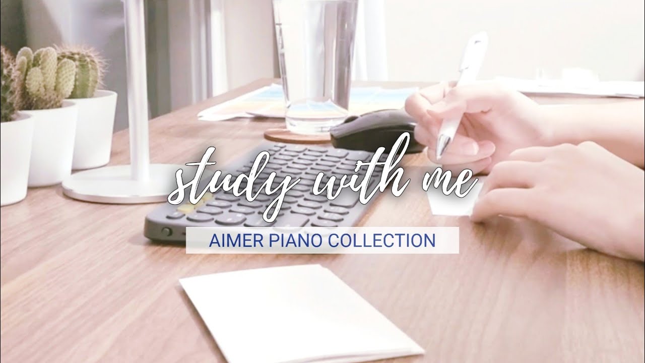 🌸 aimer study with me | relaxing jpop piano study playlist music, real-time, 1 hour, Pomodoro 30/10