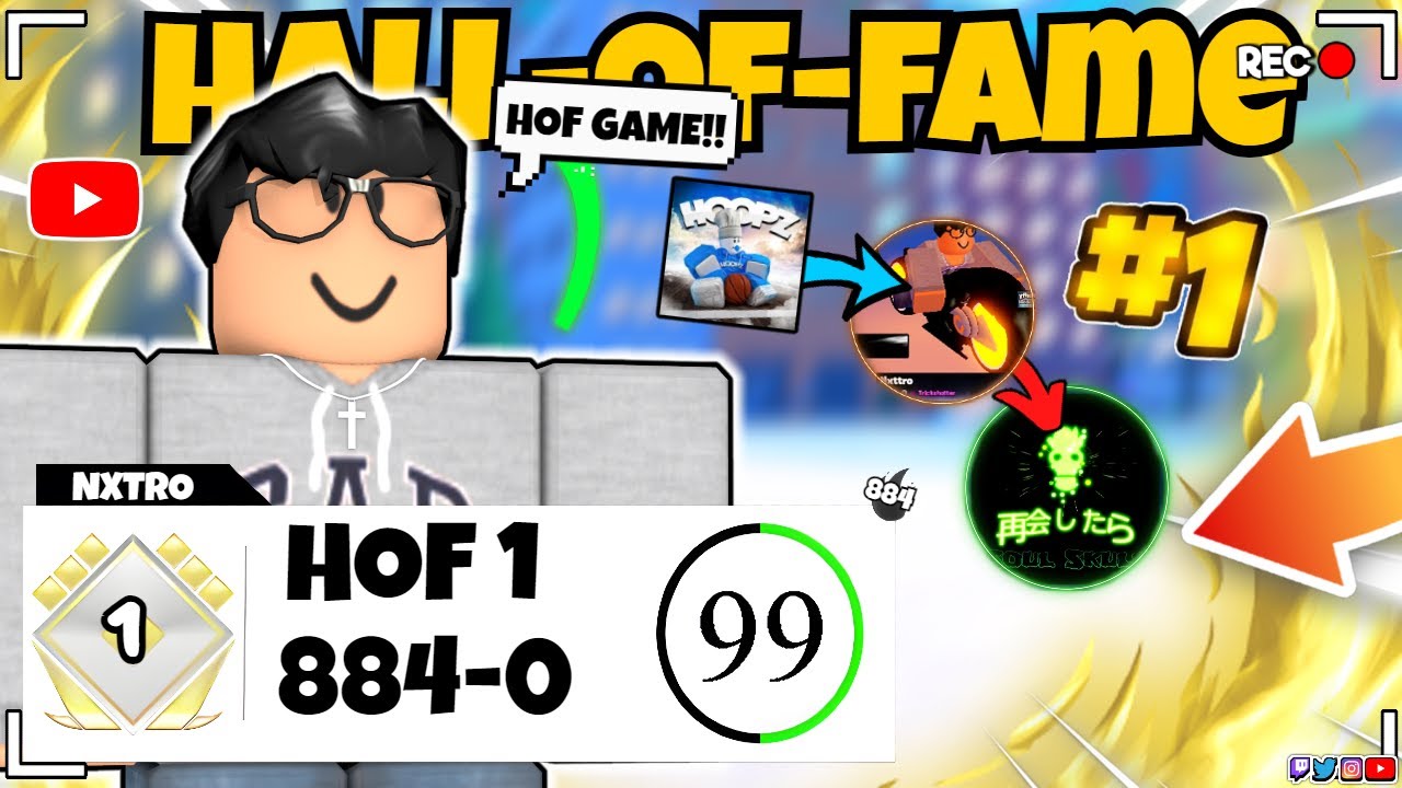 I HIT HALL OF FAME 1 IN HOOPZ! (Roblox Hoopz 🏀)