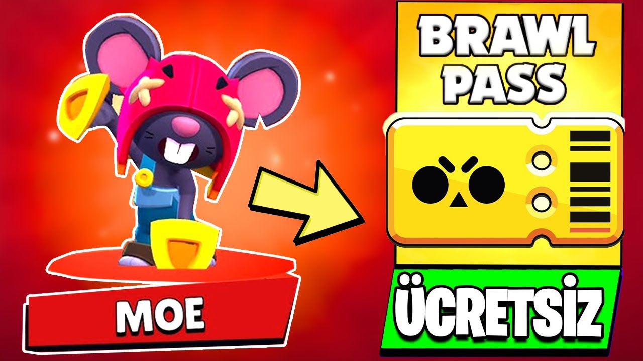 YUH! İŞTE YENİ GİZEMLİ KARAKTER MOE 😎 (Bedava Brawl Pass) Brawl Stars