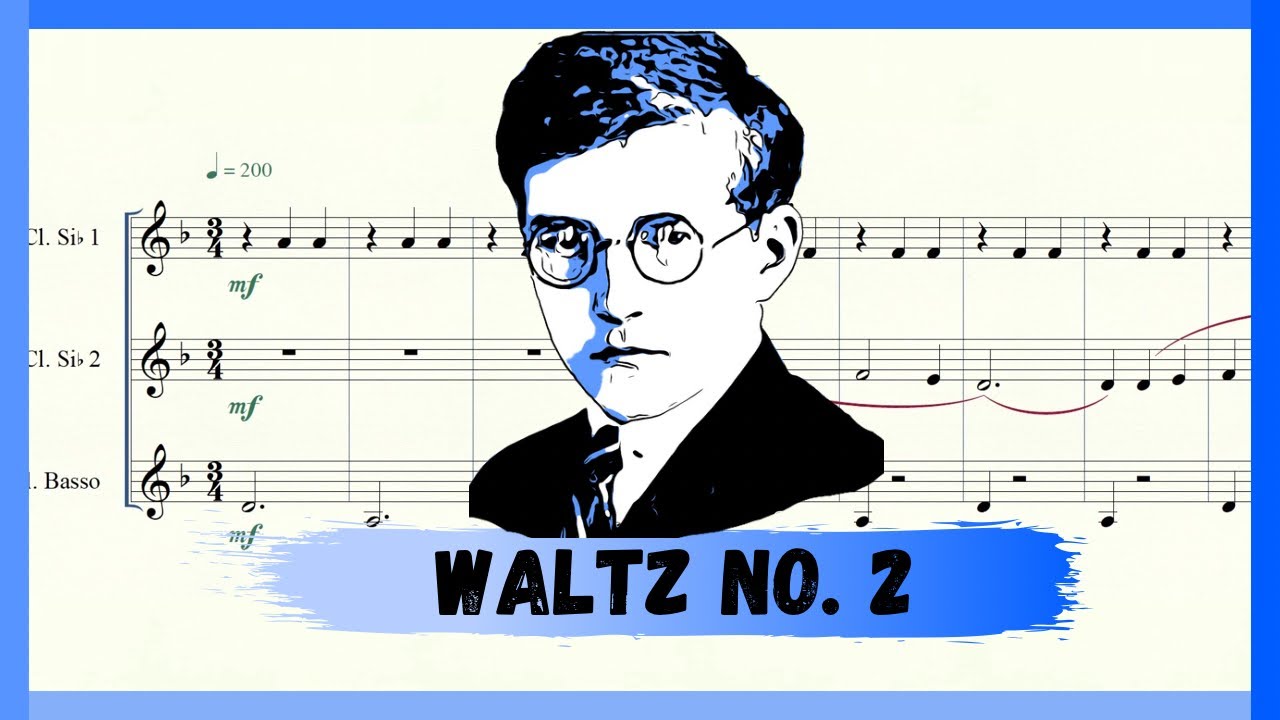 SPARTITO Waltz No. 2 - Dmitri Shostakovich | Trio di clarinetti