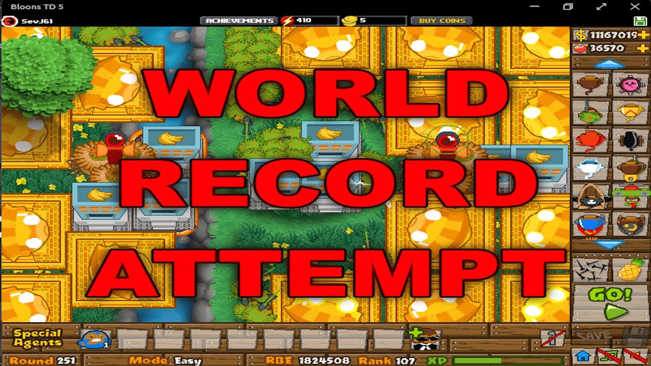 BTD5 (Flash) World Record Attempt! Livestream Day 2