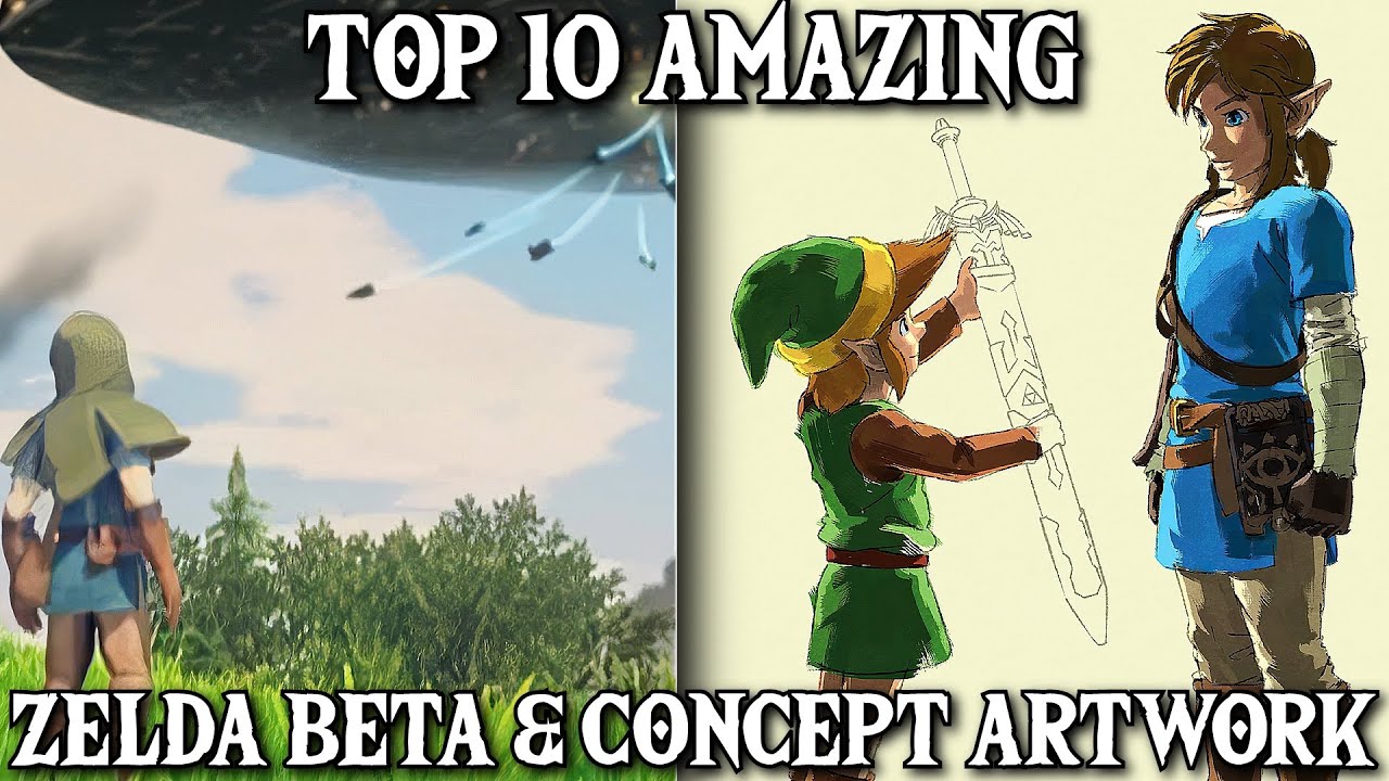 10 лучших и самых интересных концепт-артов Zelda