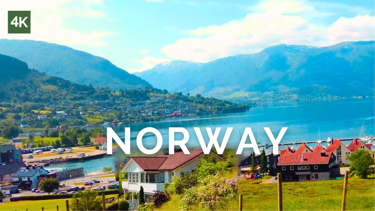 Norway Village Walk | Rosendal Bergen tour |norway village tour| 4K Norway walking tour
