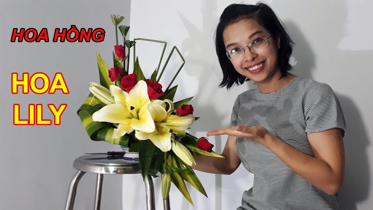 Cắm hoa bàn thờ tập 56 | Hoa Hồng Đỏ Hoa Ly Vàng |Tết Nguyên Đán