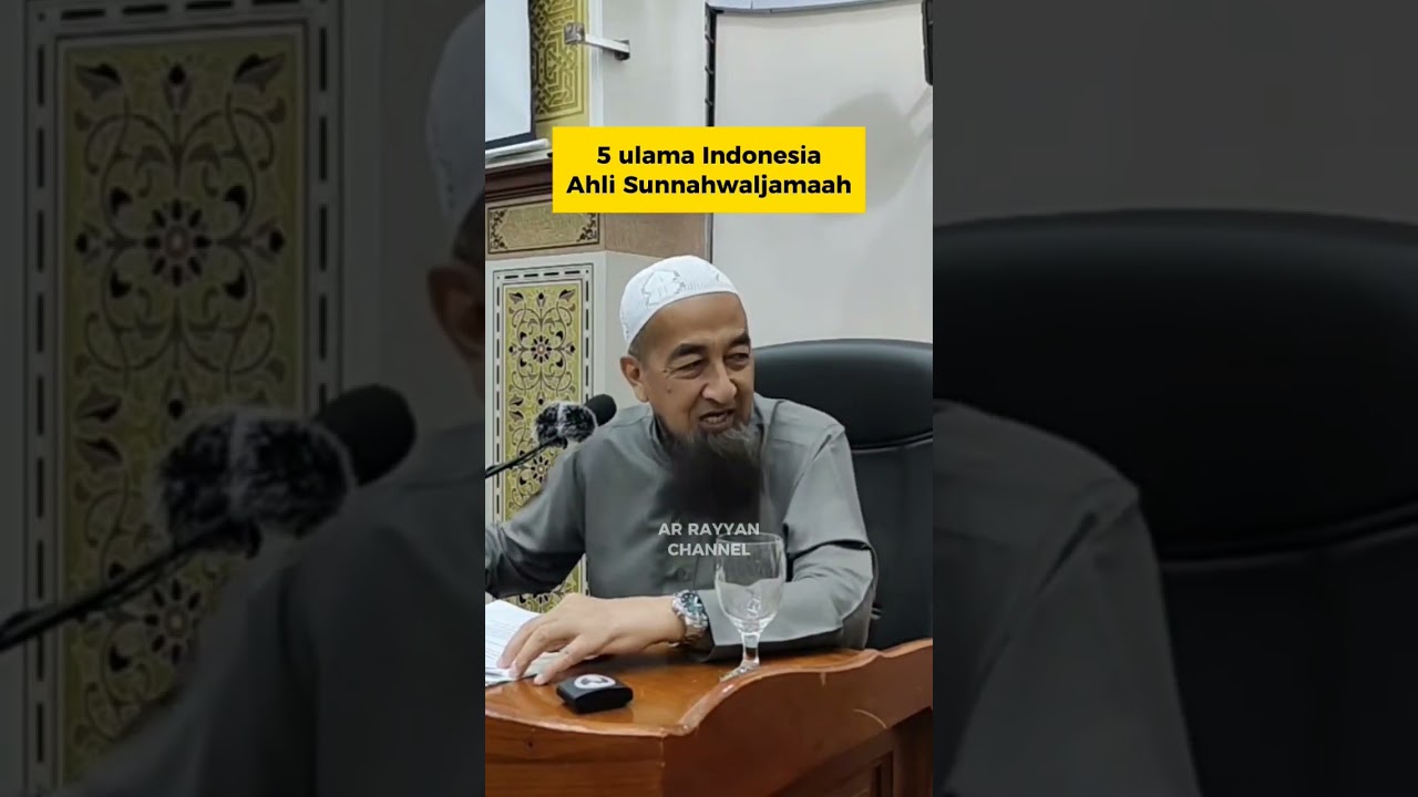5 ulama Indonesia Ahli sunnahwaljamaah #ustazazharidrus