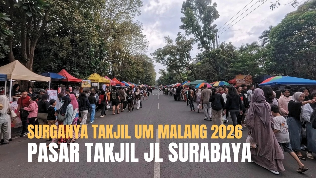 Ngabuburit di Pasar Takjil Jalan Surabaya UM Malang | Surga Takjil Ramadhan 2026