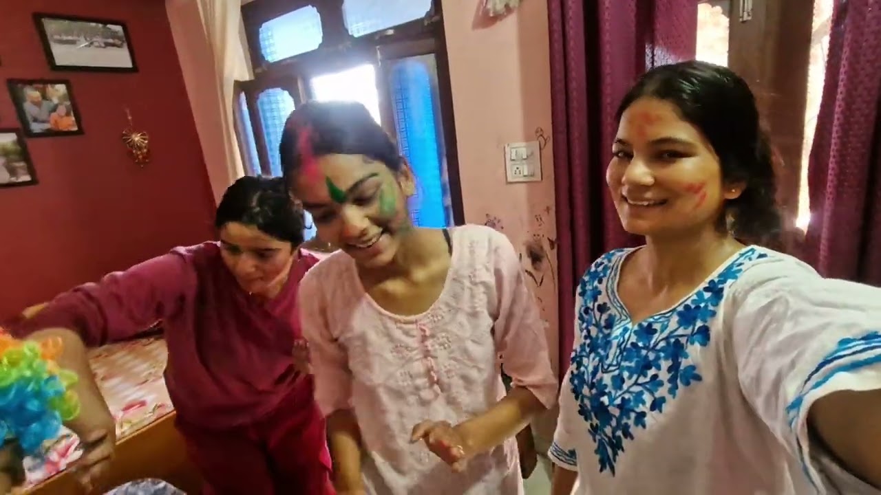 फोन में पानी चला गया😐#fullvideo #holi vlog #uttrakhand 